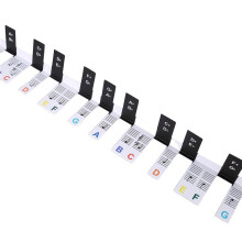 2 PCS 88 Keys Removable Piano KEY Labels Piano Keyboard Stickers Piano Notes  for Beginners Students Multicolor