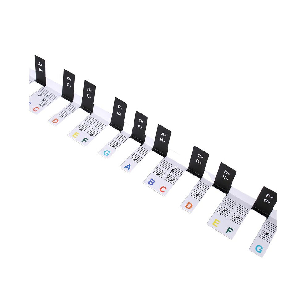 Photos - Other for Computer Zandona 2 PCS 88 Keys Removable Piano KEY Labels Piano Keyboard Stickers Piano Notes for Beginners Students Multicolor 