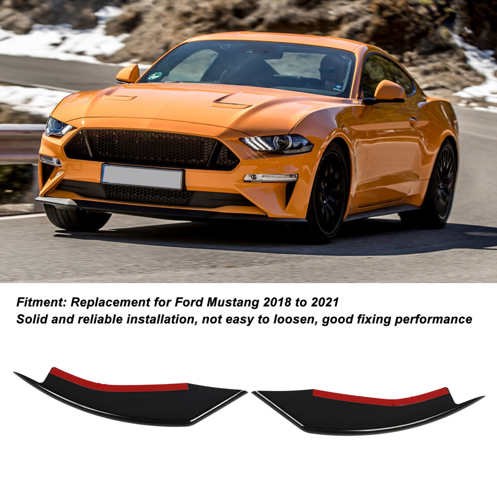 Ford Mustang Fog Cover 2018-2021 Trim Light/Black 7055741093722