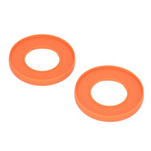 2 Stück Silikonwasserfeste Armbänder, Orange, 11,5x6cm, Flexibel & Bequem