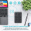 Wireless  Number Keypad, 22-Keys Portable Slim Numeric Pad for Laptop Computer, PC, Desktop, Notebook 7