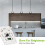 LED Dimmer , Flush-Mounted Dimmer for Dimmable LED and Halogen, 5-300 W Dimmer  LED, Phase Control Dimmer 9