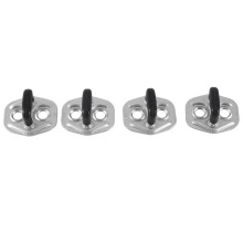 4Pcs Front Rear Right Left Door Lock Striker Plate for  Patrol GU Y61 2001-2011 Part Number : 8057085E1A, 8057070N00