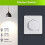 LED Dimmer , Flush-Mounted Dimmer for Dimmable LED and Halogen, 5-300 W Dimmer  LED, Phase Control Dimmer 5