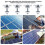 8Pack Solar Panel Mounting Brackets, Solar Panel End Clamps, Centre Clamps, for PV Solar Panel Solar Module 30mm 4