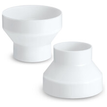 2 StüCk 6 Bis 4 Zoll Kanalreduzierer-ErhöHungs-ABS-Luftkanaladapter, Kanalventilator- oder TrocknerentlüFtungsadapter, HAVC-Rohrverbinder, Weiß