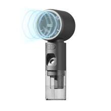 Portable Rechargeable Fan with Nano Mist Cooling, 100Speed USB Desk Fan, Titanium Gray
