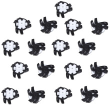 14Pcs Shoe Spikes Pins Non-Slip Turn Fast Twist Screw Spike Accessories Supplies Black + White