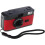 35mm Film Camera with Builtin Flash Retro Focus Reusable Compact Red for Beginners 3