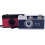 35mm Film Camera with Builtin Flash Retro Focus Reusable Compact Red for Beginners 4