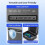 Metal Timed Lock Box,Mobile Phone Lock Box with Timer, Lock Container Self-Controlled  Release Safety Locker 6