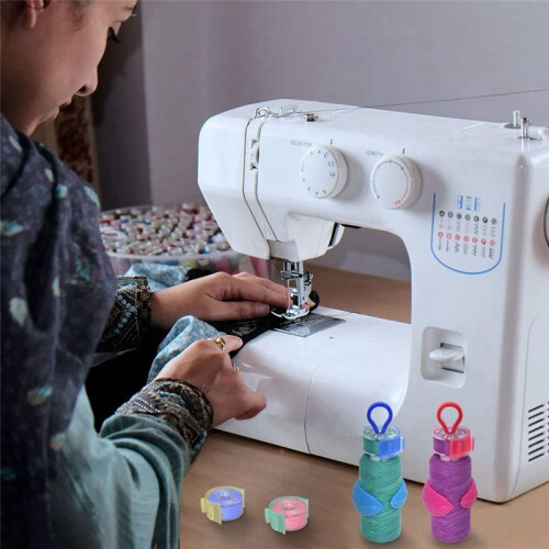 142Pcs Bobbin Thread Organizing Clips,70 Bobbin Holder Clips,32 Silicone Holder Bobbin Holders,40 Bobbin Thread Holders 1