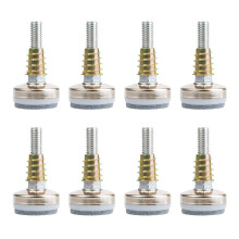 8 PCS Heavy Duty Adjustable Furniture Leveling Feet 3/8'16 Thread for Chairs Cabinets Workbenches