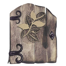 Leaf Miniature Tree Door Outdoor Miniature Tree Decoration Door Fairy Door Garden Accessories Decoration Christmas