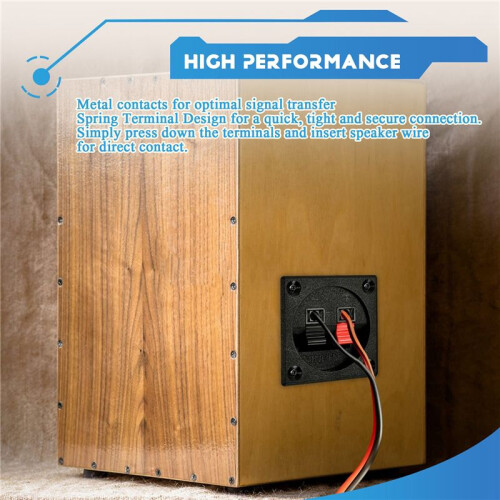 4PCS Speaker Box Terminal Cup, Spring Square Subwoofer Box Terminal Binding Post Connector for DIY Home Car Speaker 2