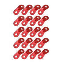 20PCS Aluminum Alloy Rope Tensioner Tent Guyline Cord Adjuster Dual Holes Wind Rope Tent Buckle Ultralight Tent Stakes