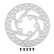 Frein à disque pour trottinette électrique, disque de frein en acier inoxydable ventilé, système de freinage anti-échauffement, installation