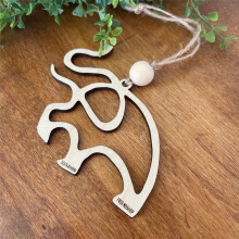 Vriendschap Olifant Ornament, Houten Olifant Ornament met Verhaalkaart, Vriendschap Cadeau Olifant Ornament voor Vrienden