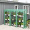 Outsunny Outsunny 3 Tier Lean-to Mini Greenhouse with PE Cover, Green 1