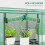 Outsunny Outsunny 3 Tier Lean-to Mini Greenhouse with PE Cover, Green 6