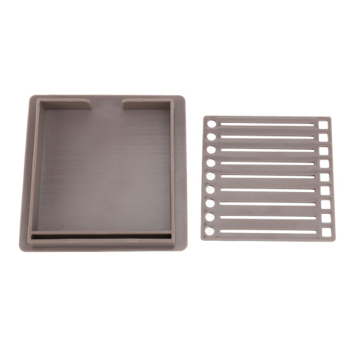 Porta note adesive con cornici a stencil da 3x3 pollici marrone 1
