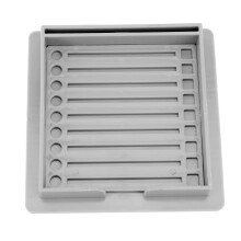 Haftnotizhalter aus ABS 3x3 Zoll Pads graue Schablone
