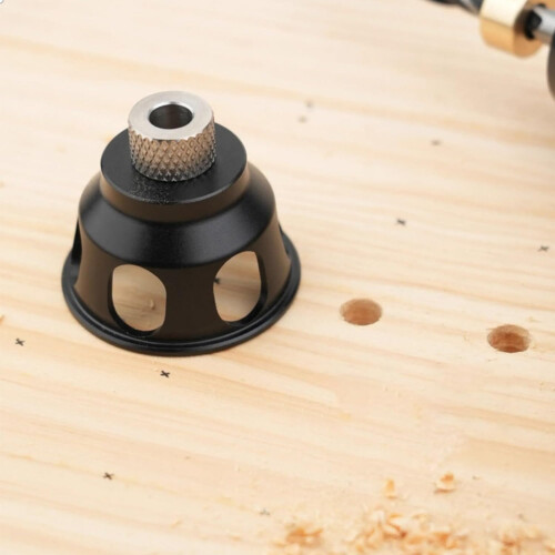 Adjustable Aluminum Drill Guide with Doweling Jig for Precision 90 Woodworking Hole Drilling 2