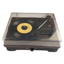 T03L  Record Player Multi-Functional Vintage Turntable Phonograph Wooden Vinyl Record Audio Player EU PLUG B
