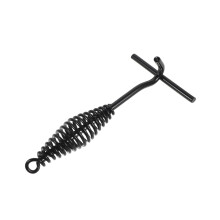 Durable Black Iron Lid Lifter Hook for Camping and Grilling Tools