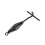 Durable Black Iron Lid Lifter Hook for Camping and Grilling Tools 1