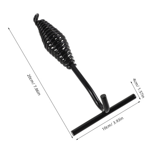 Durable Black Iron Lid Lifter Hook for Camping and Grilling Tools 1