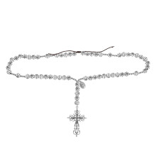 Blijvende Spirituele Rozenkrans Met Cross Pendant En Sportstijl