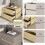 Solid Wood Nightstand with Drawers, Modern Bedside Table with LED Lights, Leather Wrapped, Black 5