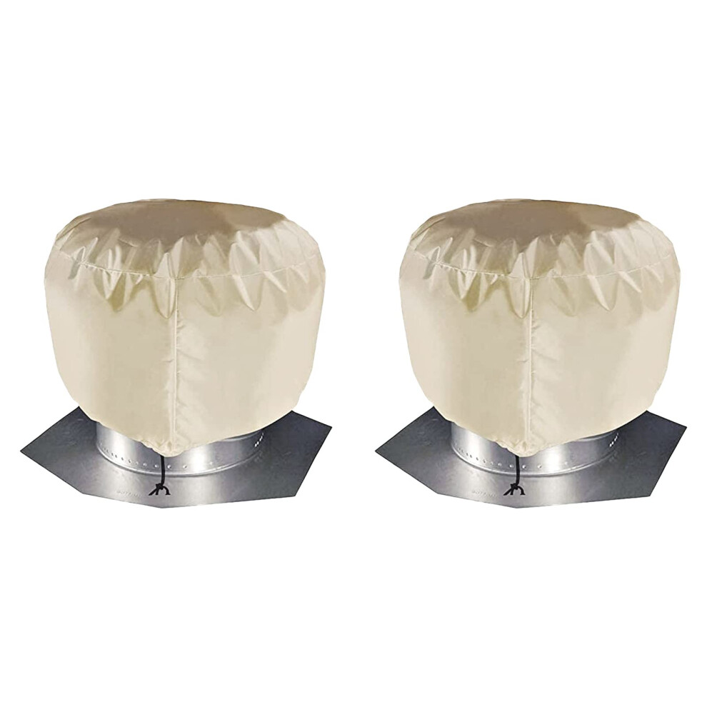 20X20 Roof Turbine Vent Cover Waterproof Dustproof With Drawstring, 420D Oxford Cloth, 2Pcs 9169991226163