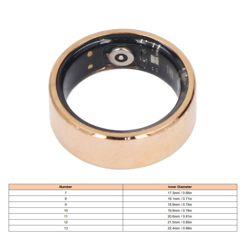 Smart Ring Gesundheits-Tracker 18mAh, 19.8mm Edelstahl 1