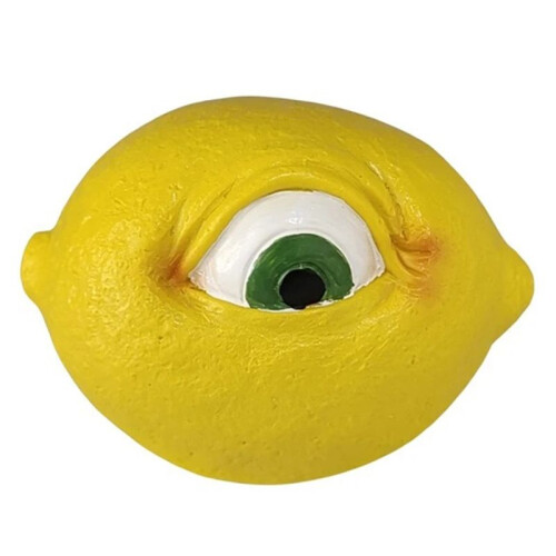 The All Seeing Fruit Resin Statue Simulation with Eyes  Sculpture Desktop Decor Home-A 1