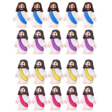 20PCS Jesus Figurine Easter Decorations Jesus Toys Baby Jesus Figure Christ Religious Saviors Jesus Doll Religious