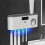 USB Rechargeable Toothbrush Disinfect Automatic Toothpaste Dispenser with 5 Slot Toothbrush Storage Box Rack 4