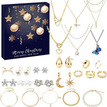 Advent Calendar Advent Calendar Jewellery Calendar Women with 24 Surprises Christmas Gift Women'S Jewellery Set