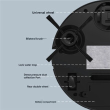 Vacuum Cleaner 4000Pa Strong Suction Sweeping Robot Vacuum Cleaner for Hard Floors Pet Hair Carpets White