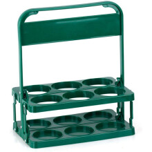 Porte-Bouteille Pliable à 6 Trous, Porte-Bocal à BièRe Portable BBQ, Panier pour le Rangement et L'Organisation de la Cuisine