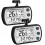 Digital Refrigerator Thermometer 2 Pack,Waterproof Fridge Thermometer, Max/Min Record Function,Timer Function Black 1