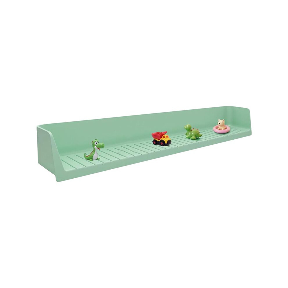 Longer  Guard for Bathtub Kids, Silicone Water  Guard, Toy Tray Holder for Tub, Bathtub  Guard Green
