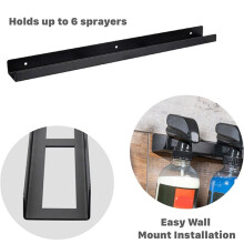 Metal Trigger Bottle Rack Wall Mounted Garage SprayBottle Storage Rack Suitable for Car Detailing Supplies Storage Rack