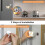 Bright Dimmable Butterfly LED Night Light  Motion Sensor with Spotlight and 2 Color Temperature 2PCS 8