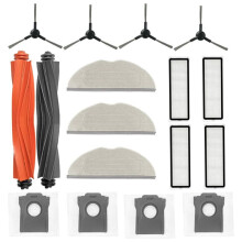Kits D'Accessoires de Rechange pour Aspirateur pour MOVA S20 Ultra: Brosse Latérale Principale, Filtre Hepa, Serpillière, Sac à Poussière