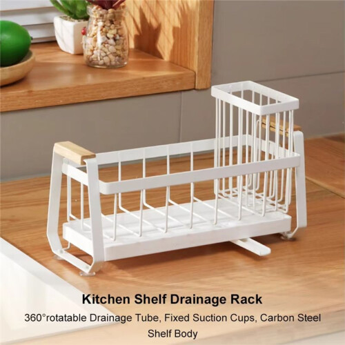 Kitchen Sink Sponge Holder Soap Dish Rack Drainer Multifunctional Countertop Sink,Caddy for Home Decor Storage B 1
