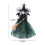 DecoraçãO de Bruxa de Halloween Boneca de Bruxa de 11 Polegadas VéU de Halloween Boneca de Bruxa ChapéU de Bruxa e Vassoura de Bruxa Verde 6