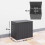 Outsunny Outsunny 93L Plastic Garden Storage Box, Storage Container w/ Handles, Black 2