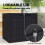 Outsunny Outsunny 93L Plastic Garden Storage Box, Storage Container w/ Handles, Black 5